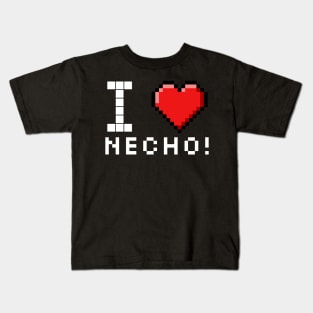 I love Necho pixelated Kids T-Shirt